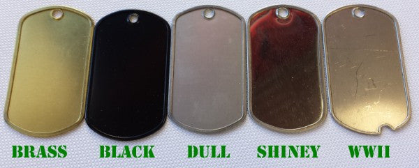 Personalized Military Dog Tag Set